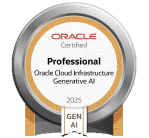 Oracle Cloud Infrastructure 2025 Certified Generative AI Professional